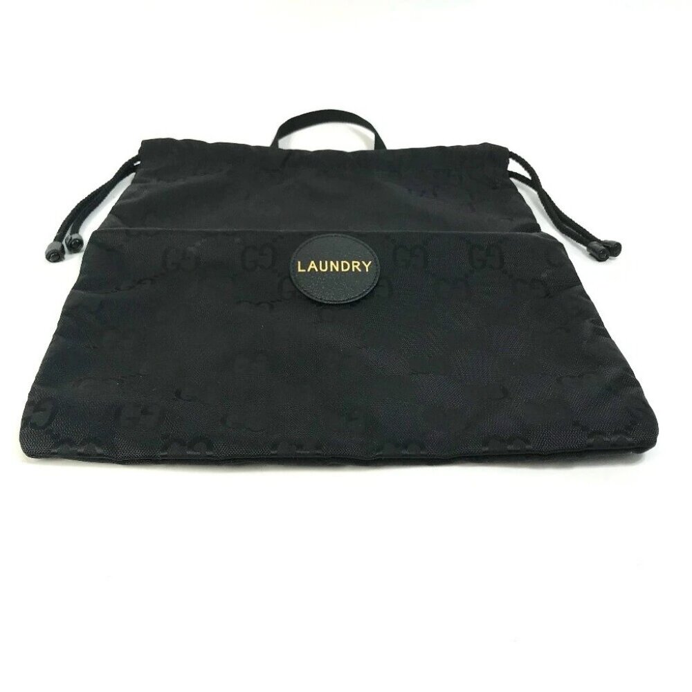 GUCCI 674247 GG laundry bag Off the grid Hand Bag Nylon Black Unused - Picture 5 of 12